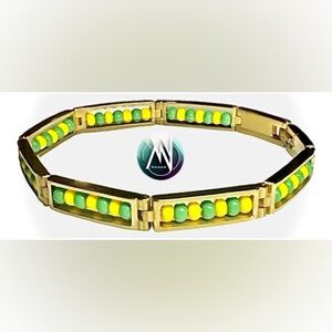 Stainless steel ilde de Orula Bracelet (Czech Beads) yoruba religion africana